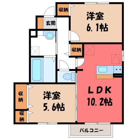 ゆいの杜中央駅 徒歩10分 1階の物件間取画像